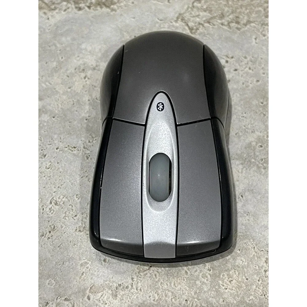 Targus Optical Bluetooth Wireless Laptop Mouse AMB04US Retro Silver Black